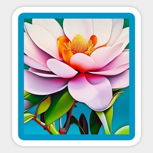 Rainbow Magnolia 2 Sticker